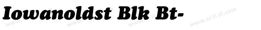 Iowanoldst Blk Bt字体转换